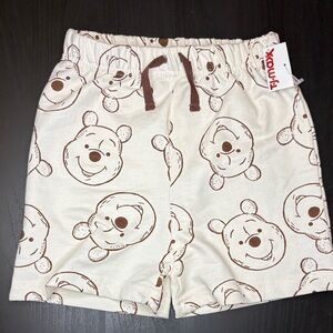 Disney Beige Bear Print Shorts